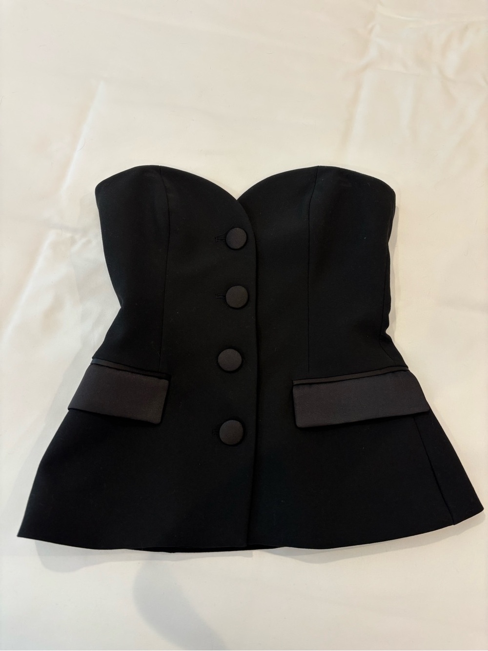 zara black corset top